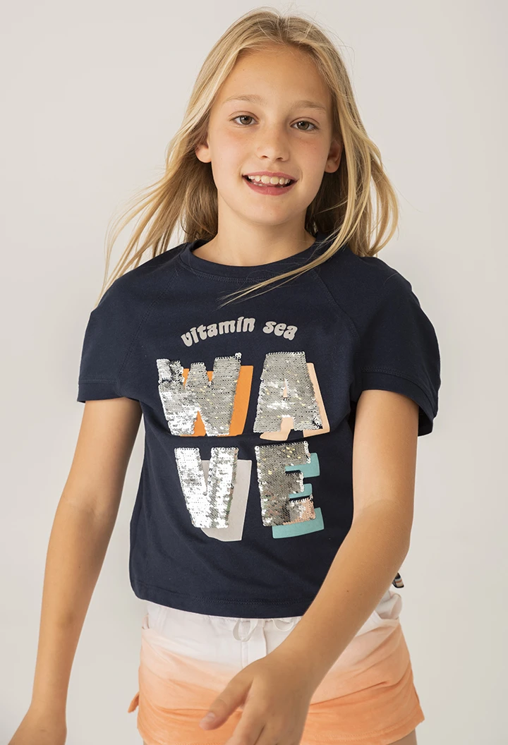 Maglietta jersey per ragazza