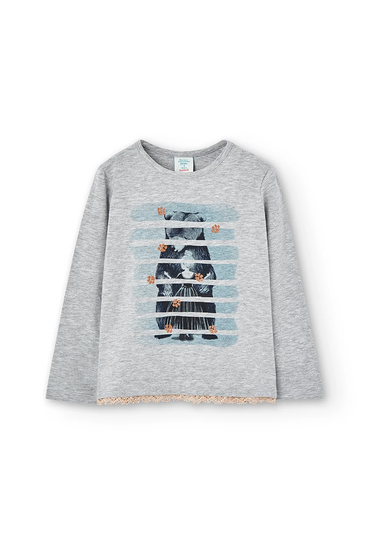 T-Shirt tricot pour fille