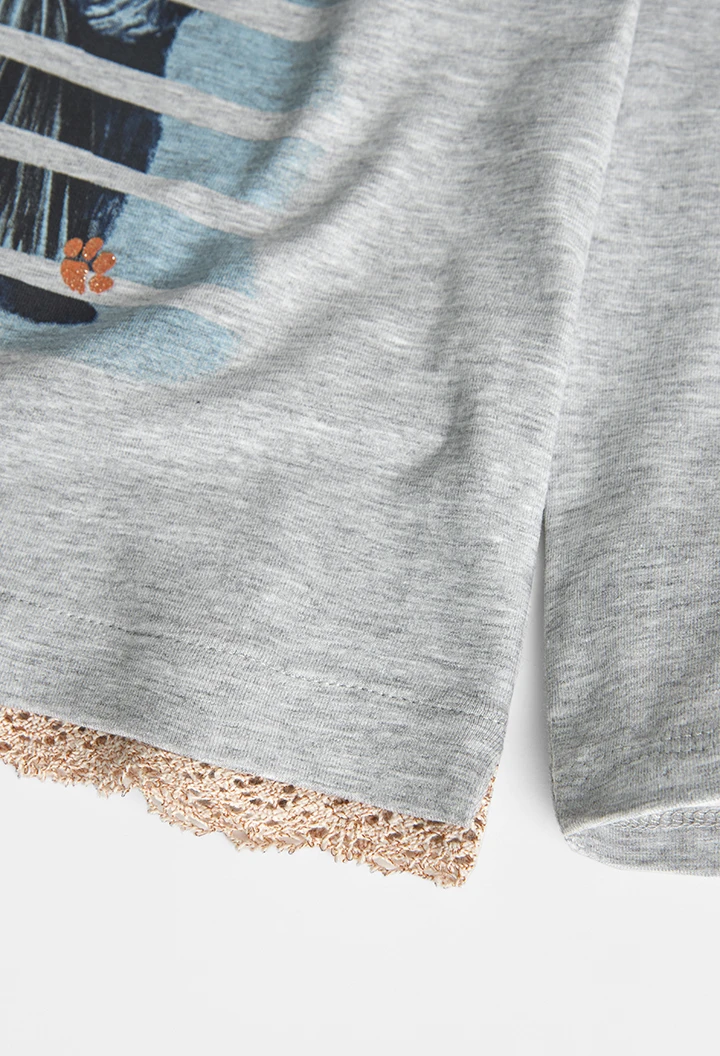 T-Shirt tricot pour fille