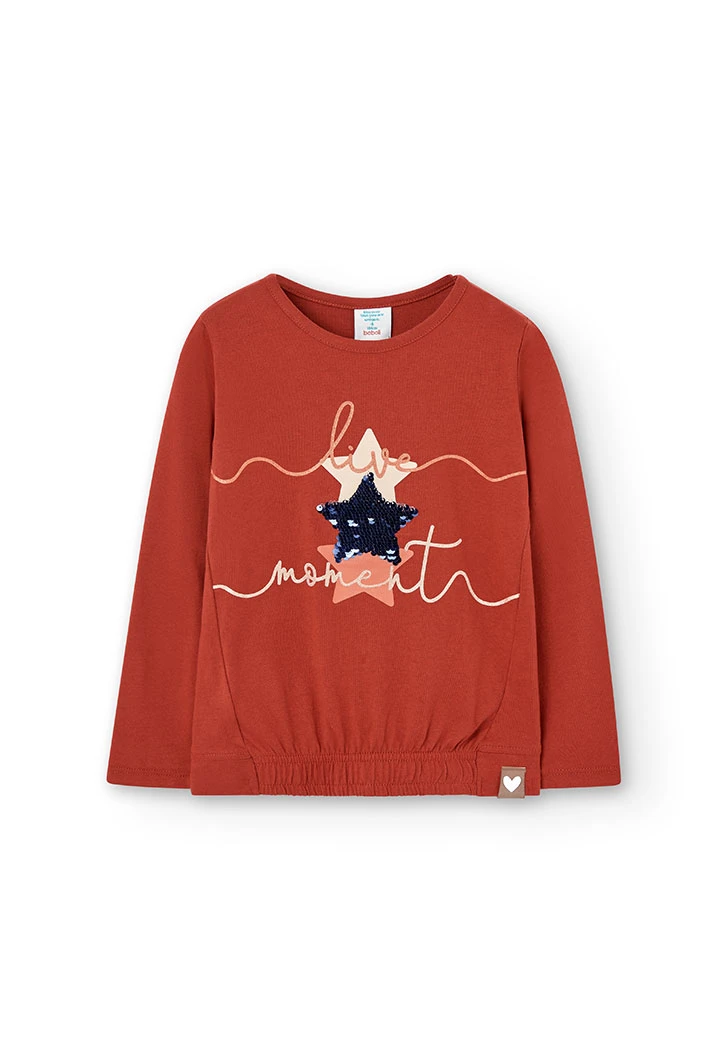 T-Shirt tricot "étoiles" pour fille
