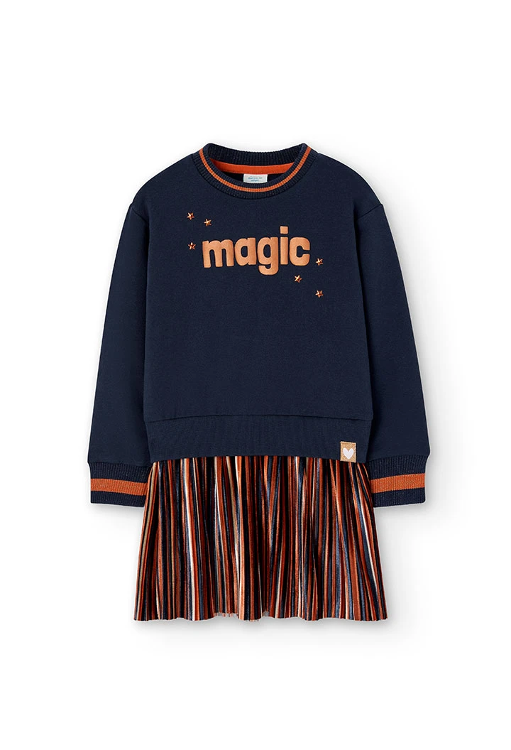 Robe en molleton pour fille