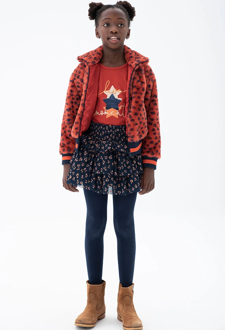 Jupe en tulle imprimée pour fille