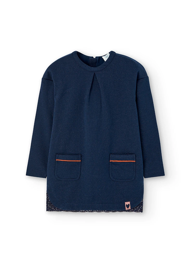 Robe en molleton pour fille