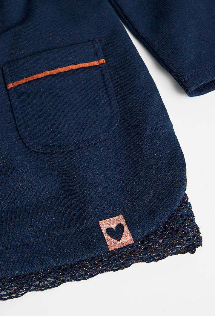 Robe en molleton pour fille
