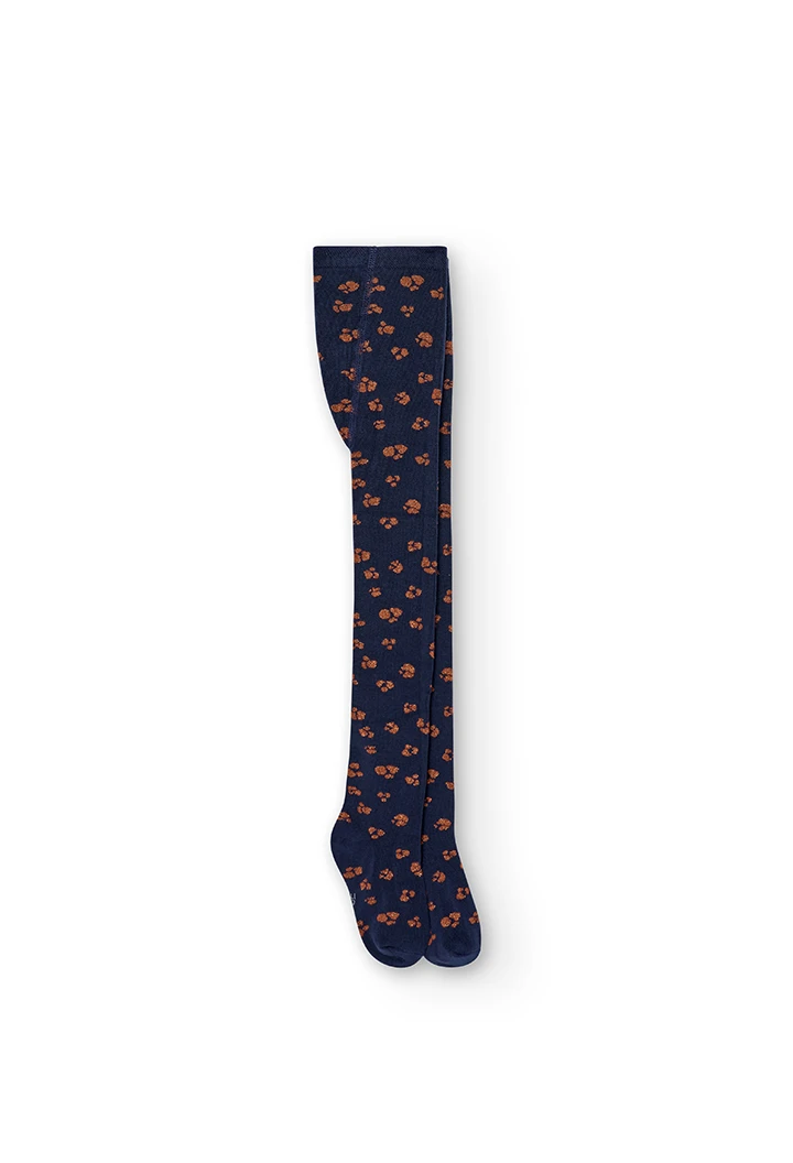 Collants en jaquard pour fille -BCI