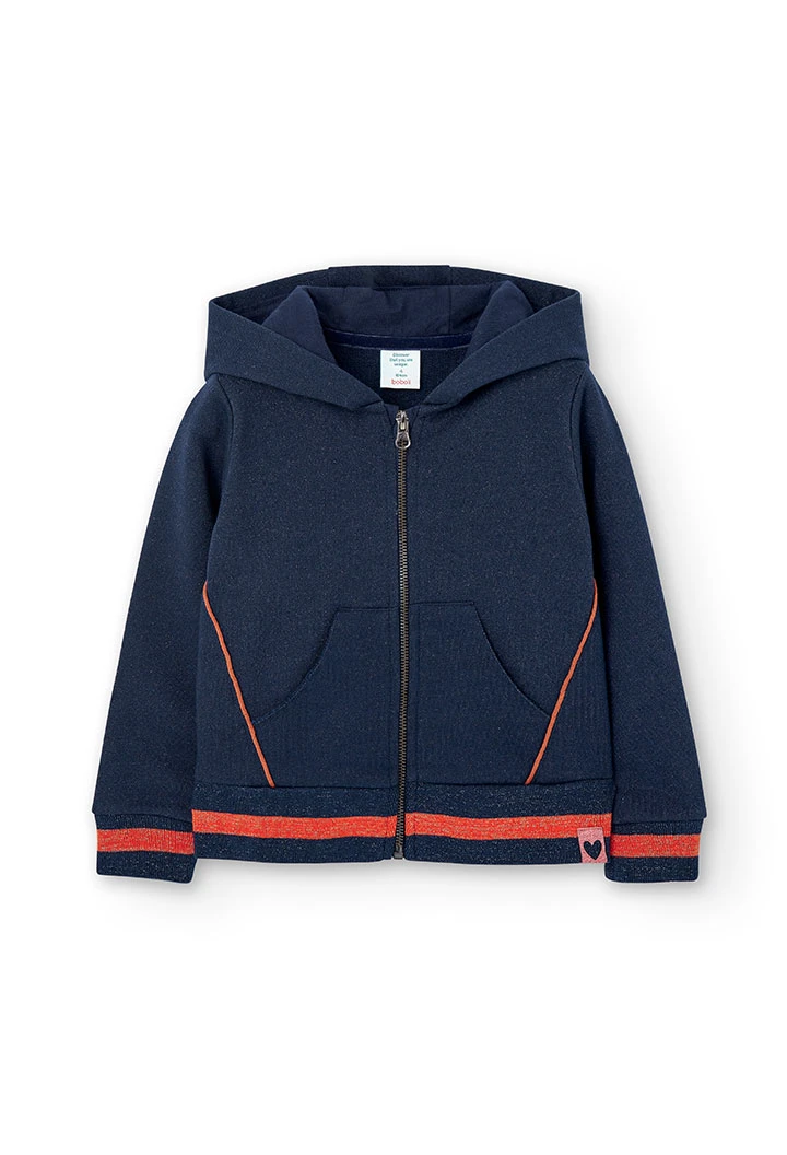 Veste en molleton à capuche pour fille