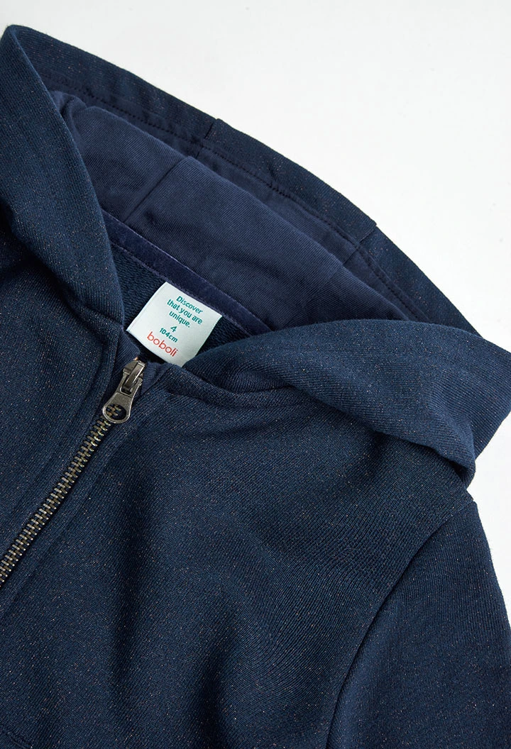 Veste en molleton à capuche pour fille