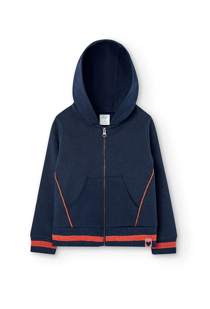 Veste en molleton à capuche pour fille