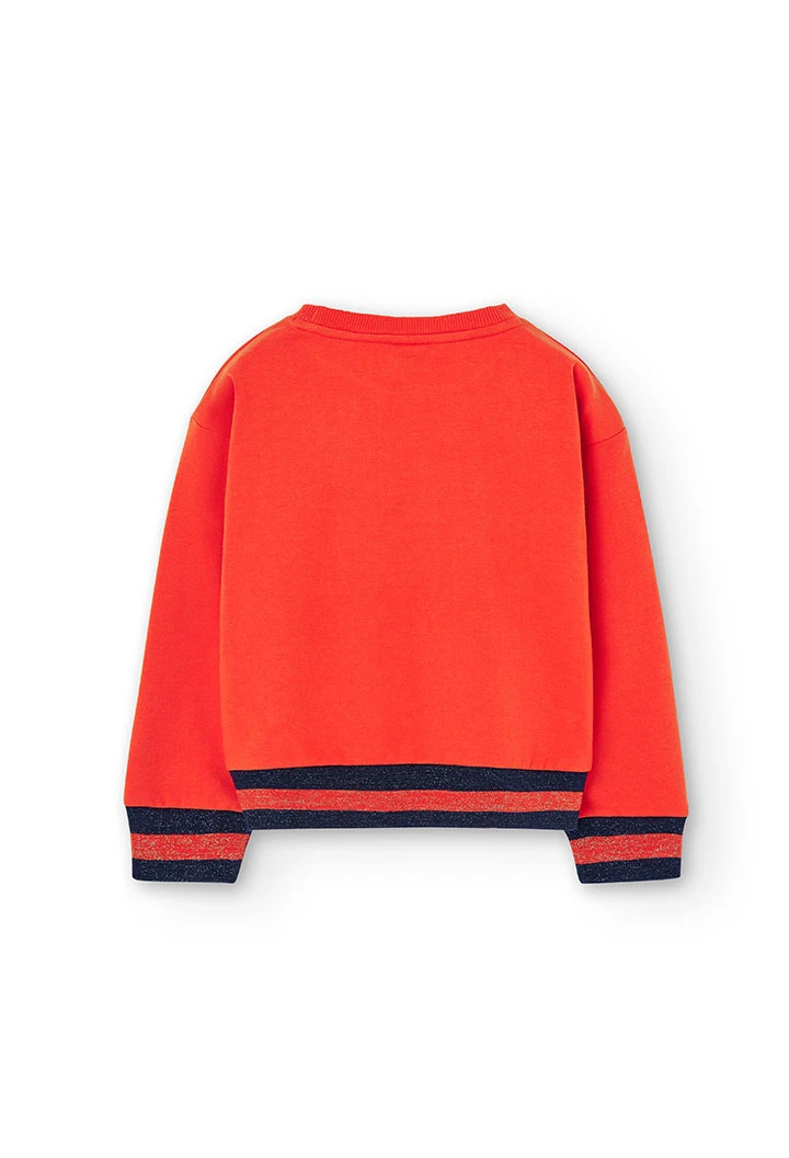 Sweat en molleton "lettres" pour fille