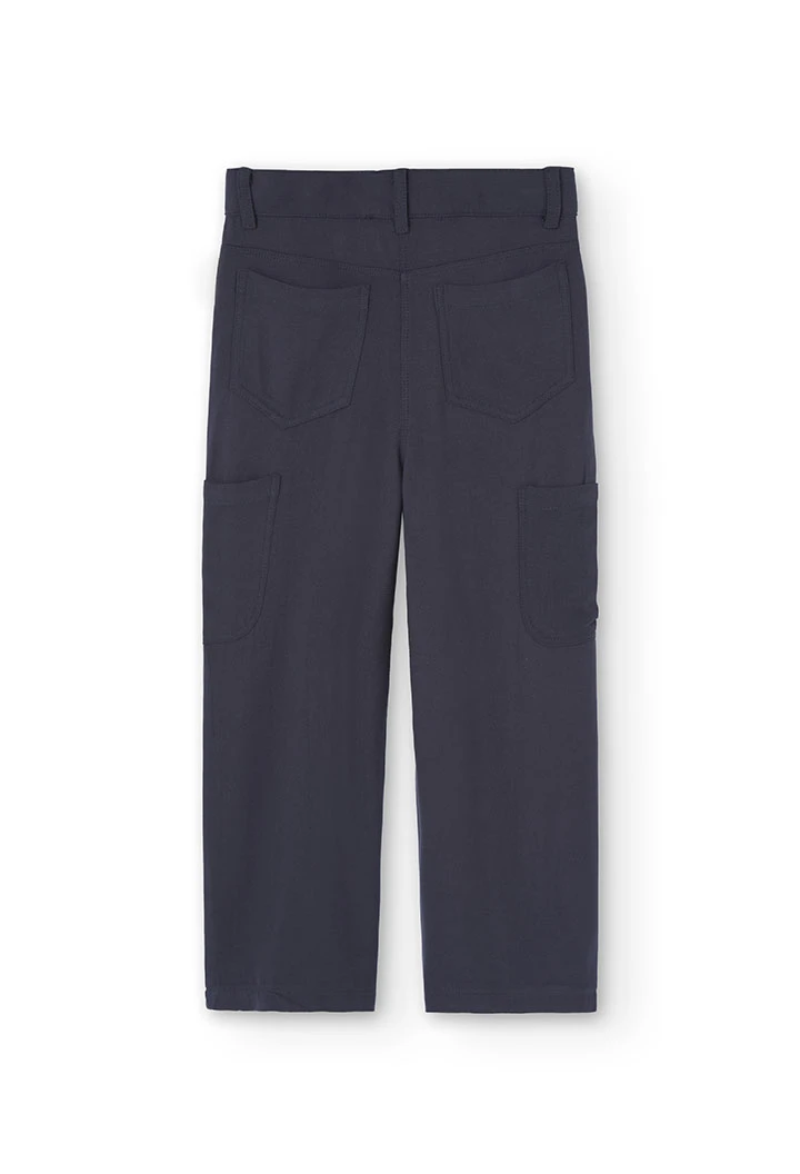 Girl\'s grey viscose trousers