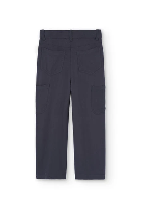 Girl's grey viscose trousers