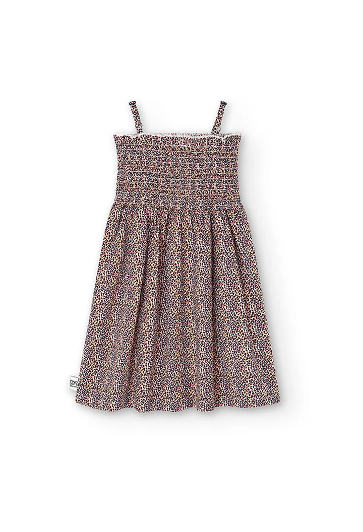 Robe en tissu imprimé pour fille