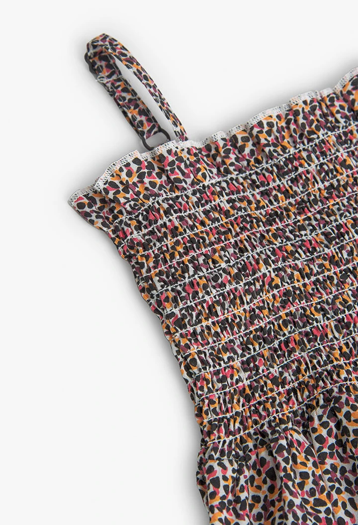 Robe en tissu imprimé pour fille