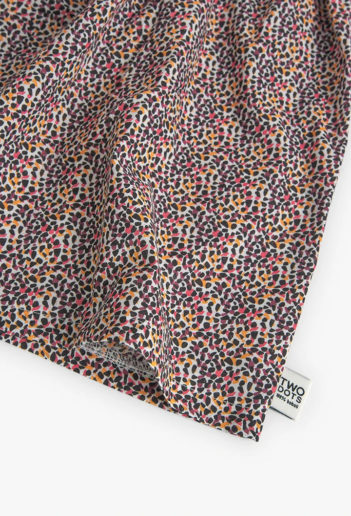 Robe en tissu imprimé pour fille