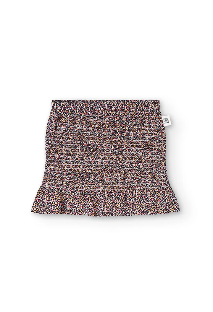 Jupe en tissu imprimé pour fille