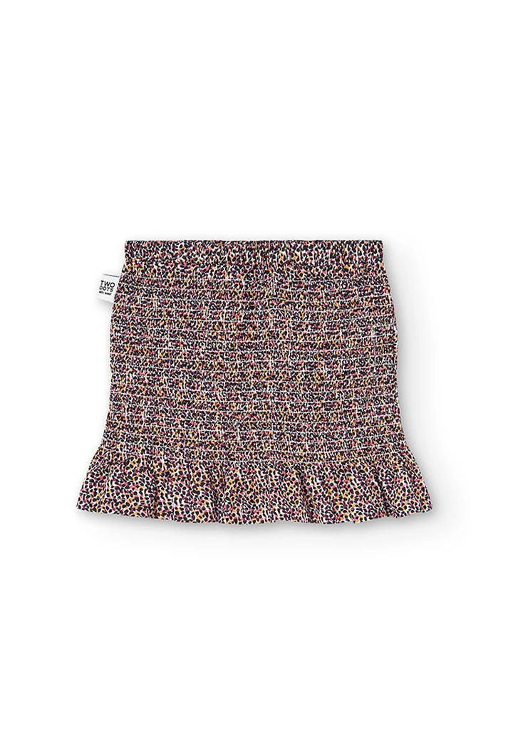 Jupe en tissu imprimé pour fille