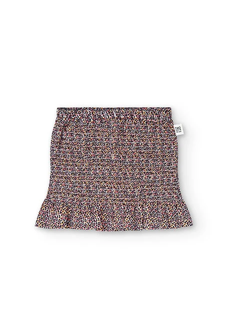 Girl's printed fabric skirt