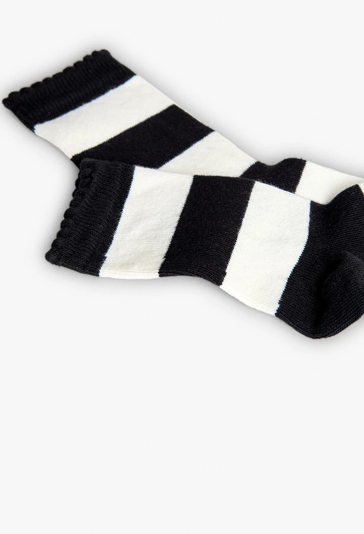 Pack of three black socks for girls