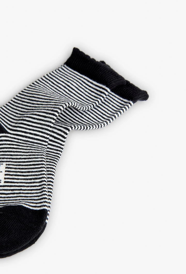 Lot de trois paire de chaussettes pour fille en noir