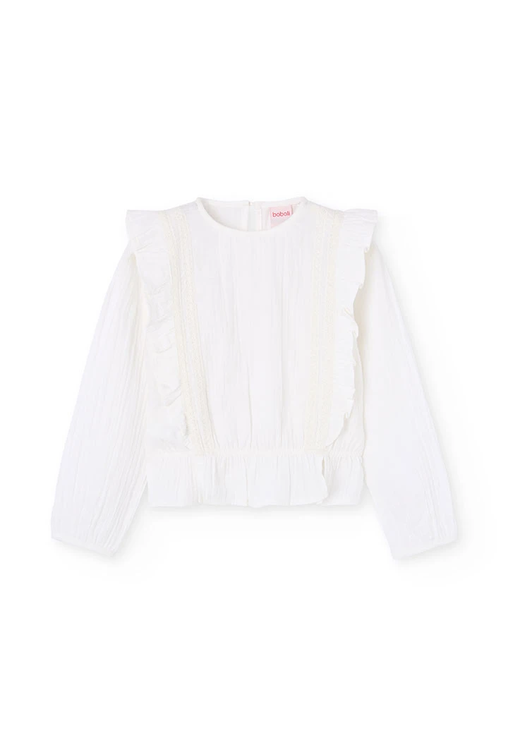 Blouse blanche pour fille