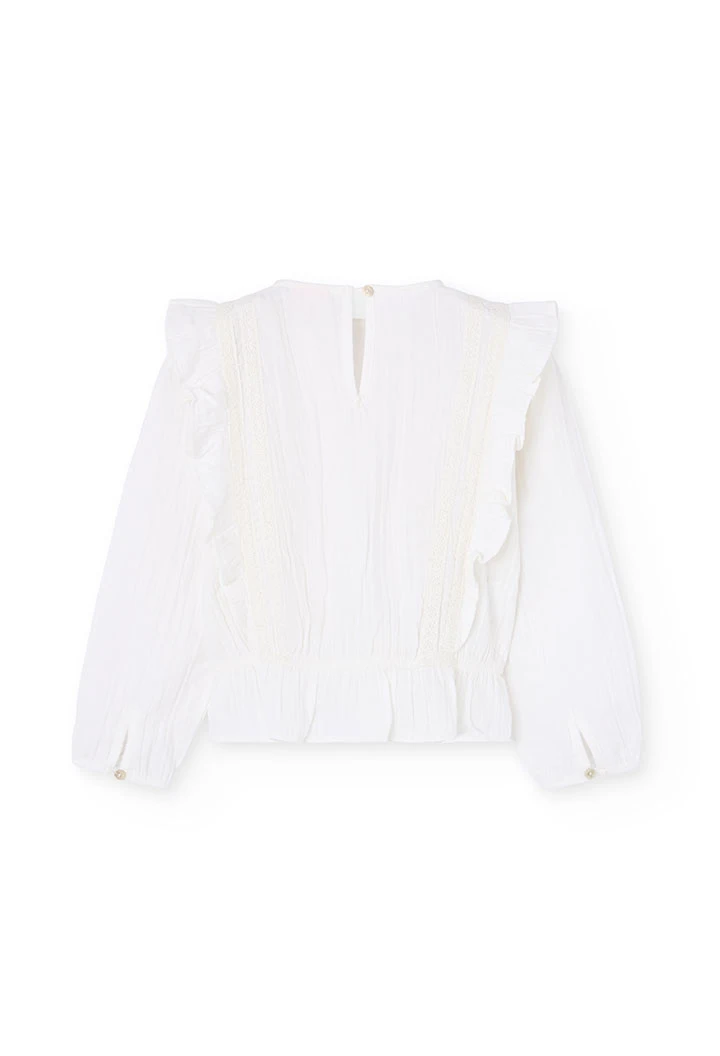 Blusa bianca da bambina