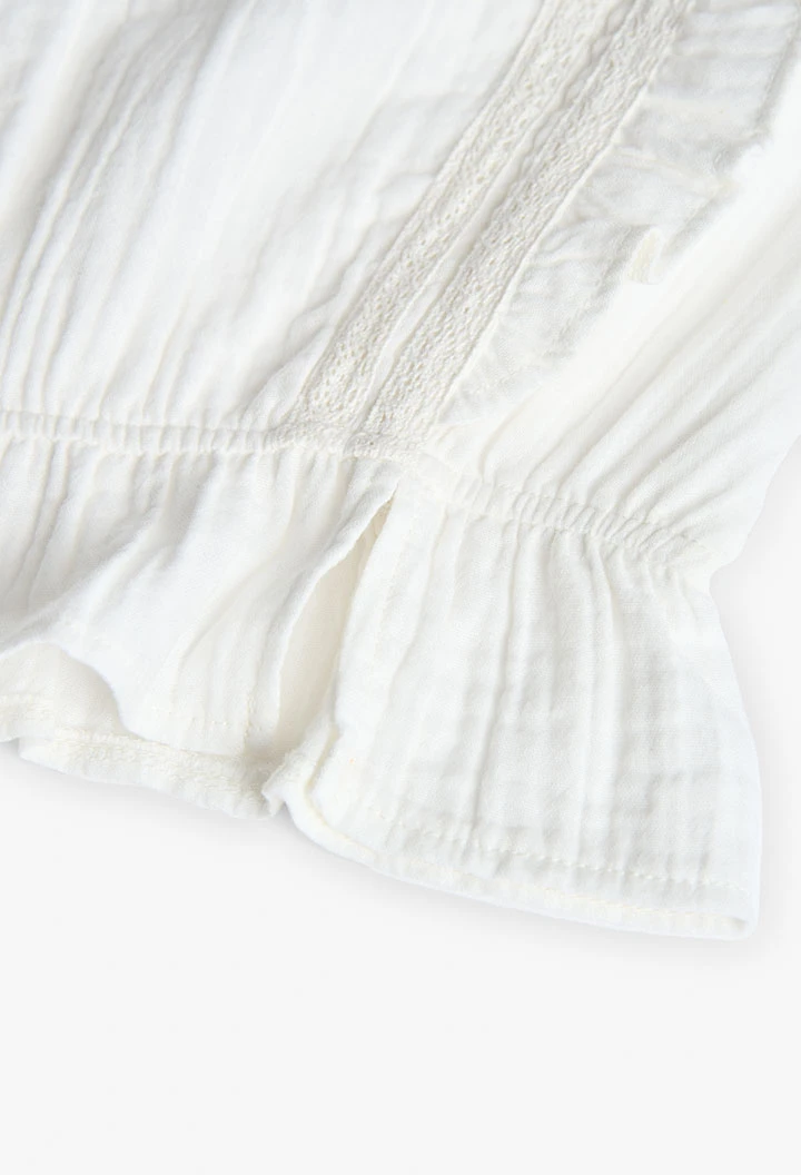 Blusa bianca da bambina
