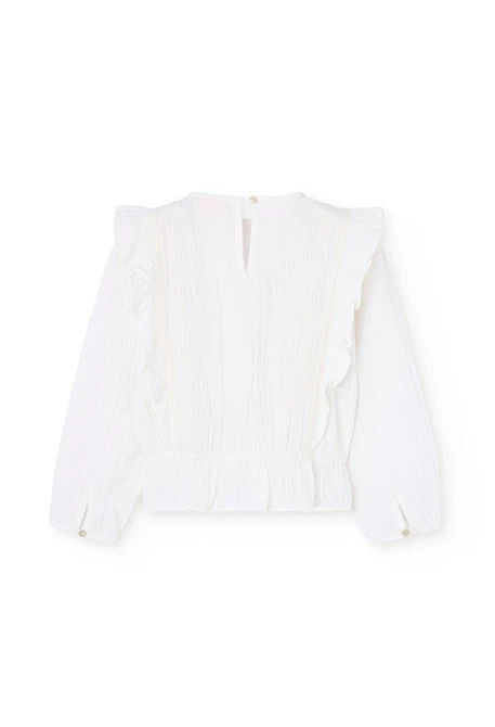 Blusa bianca da bambina