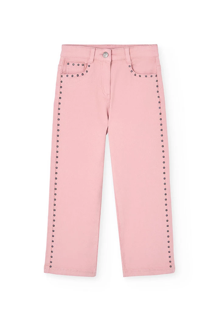 Pantalon fille rose