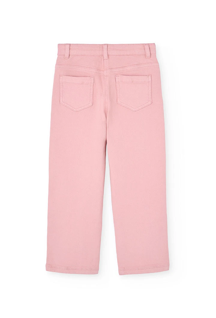 Calças cor-de-rosa para menina