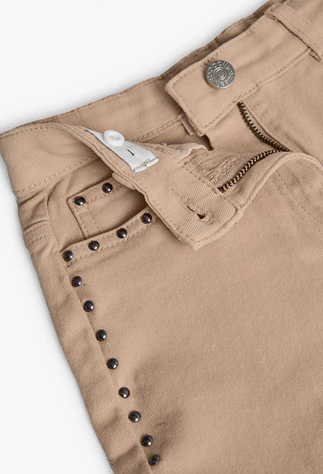 Pantaloni bambina beige