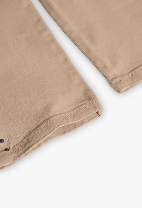 Pantaloni bambina beige