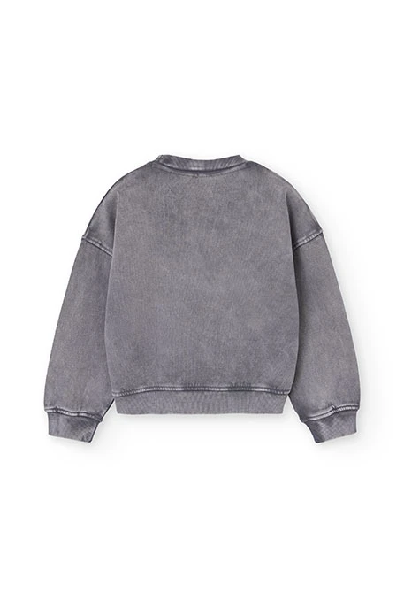 Sweatshirt cinza felpa menina
