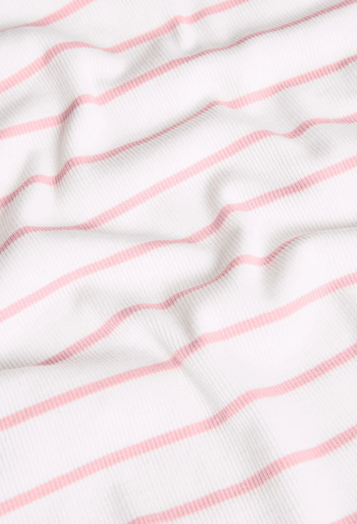 T-shirt fille en maille rose