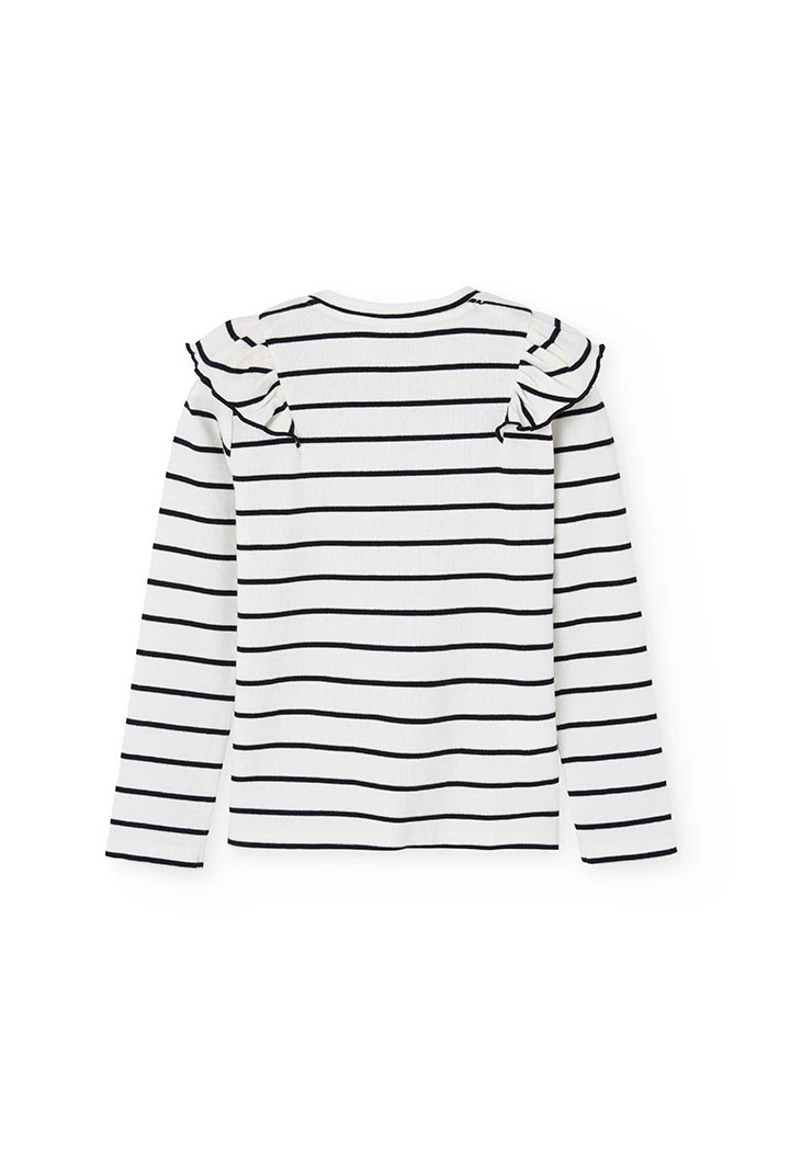 T-shirt fille maille noire