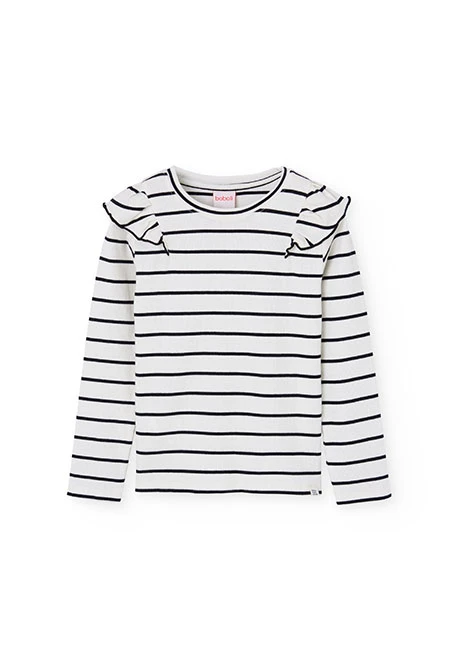 T-shirt menina malha preta