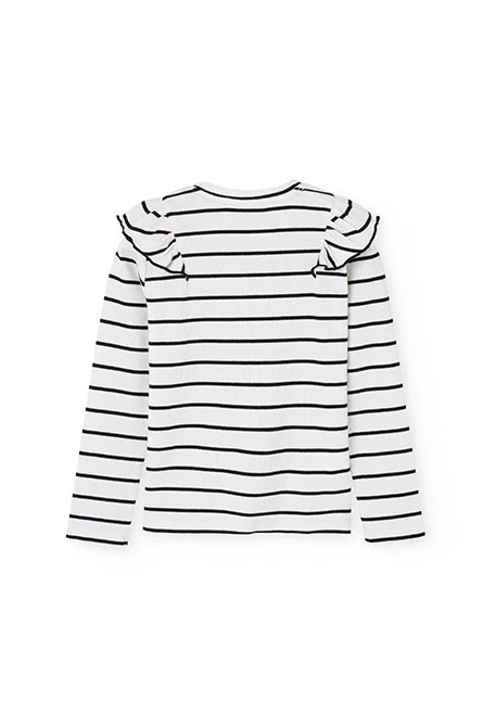 Mädchen T-Shirt schwarzer Punkt