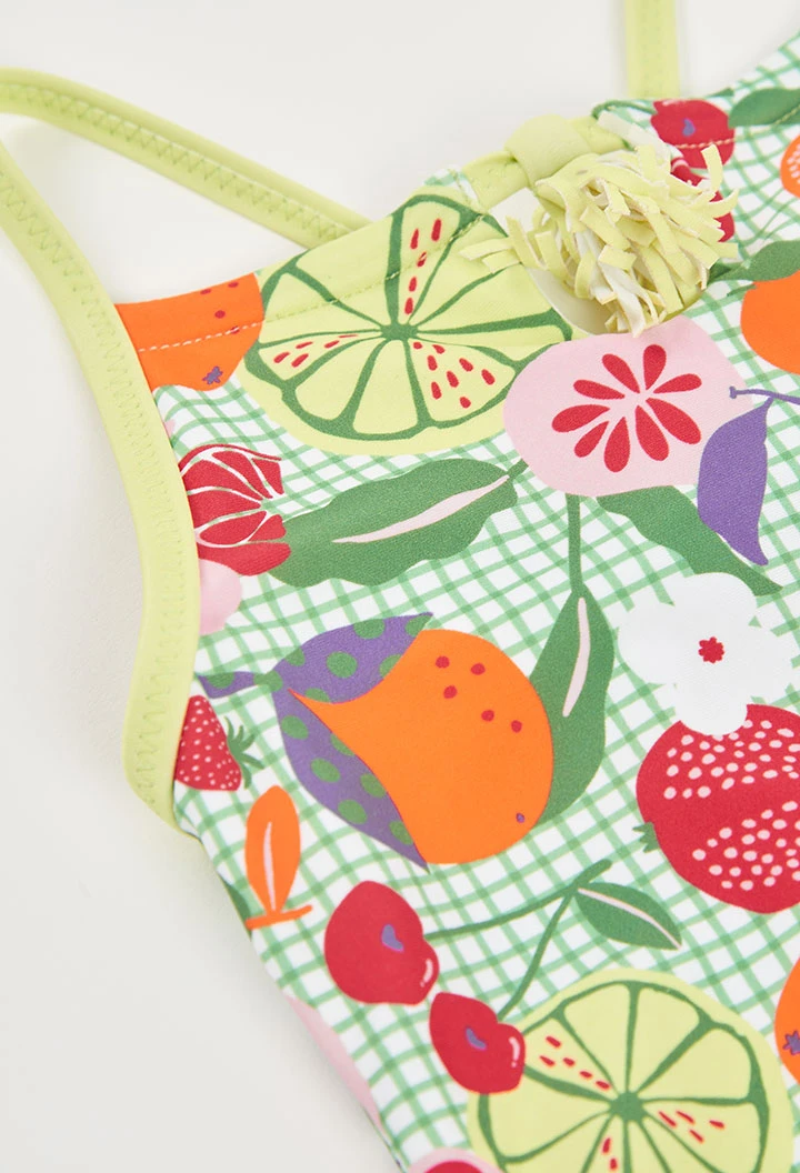 Banyador nena estampat de fruites UPF50+