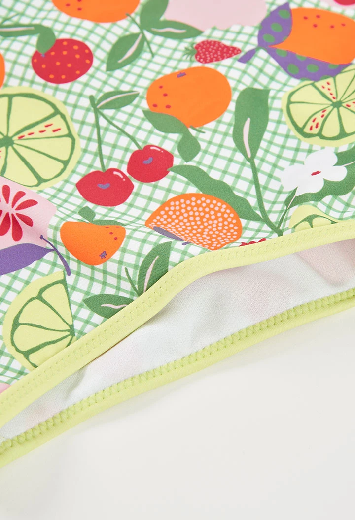 Bañador niña estampado frutas UPF50+