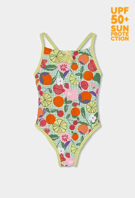Fato de banho menina estampado frutas