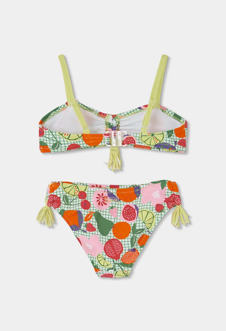 Bikini estampado frutas niña
