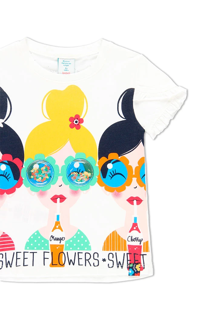 T-Shirt tricot pour fille