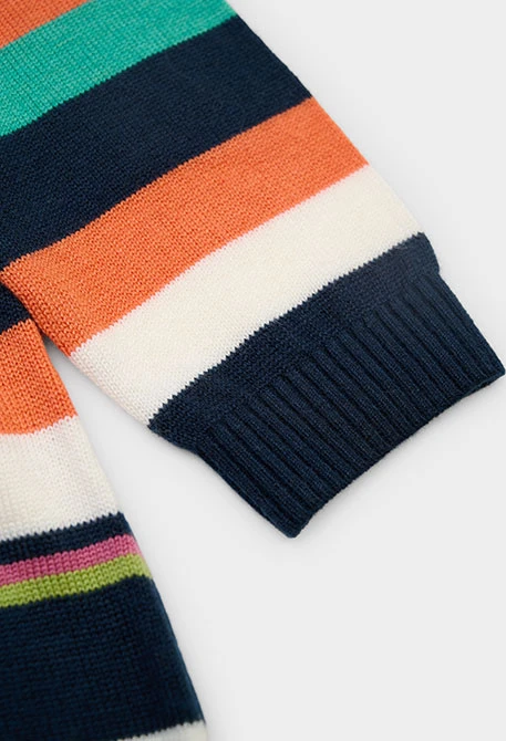 Vestit maduixa de ratlles multicolor