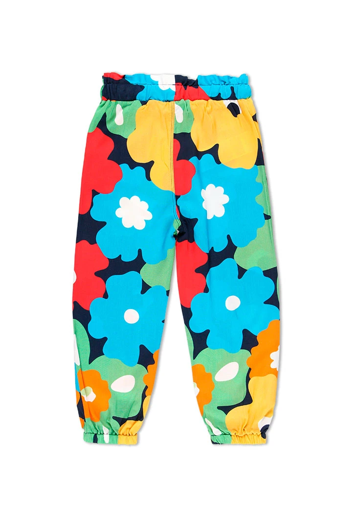 Pantalon fleurs pour fille
