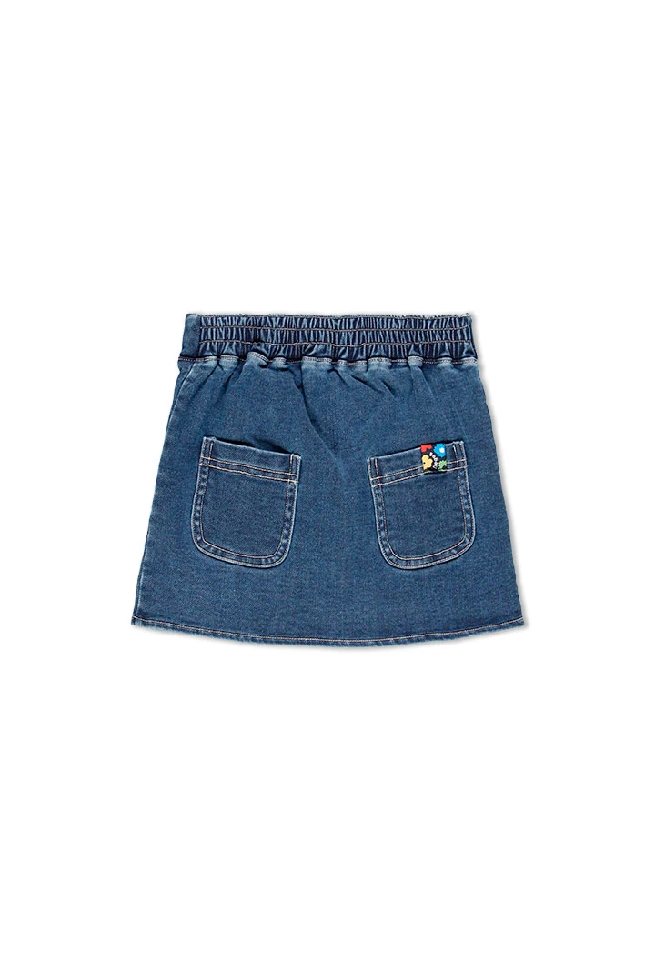 Jupe en jean stretch maille pour fille