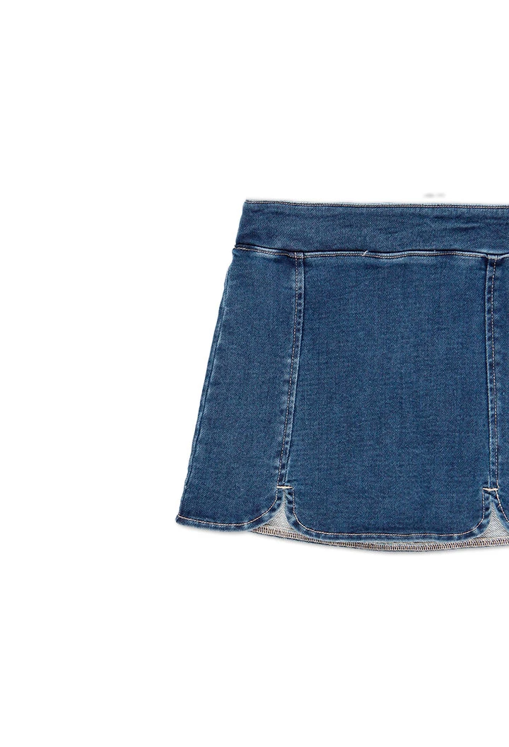 Jupe en jean stretch maille pour fille