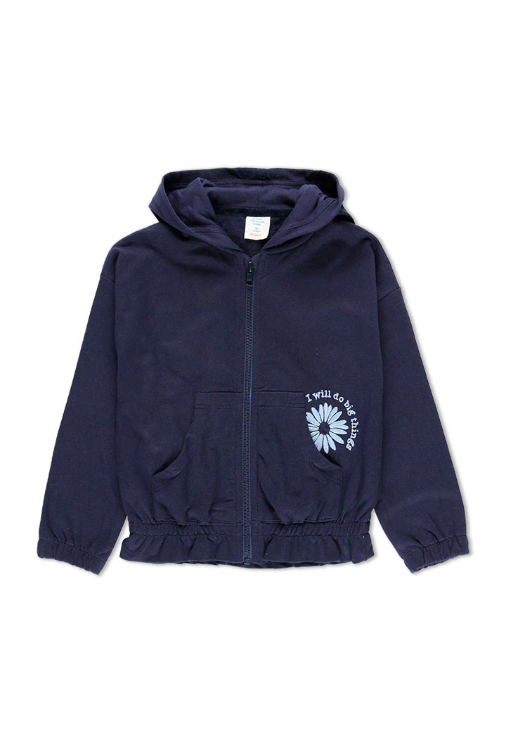 Veste en molleton à capuche pour fille