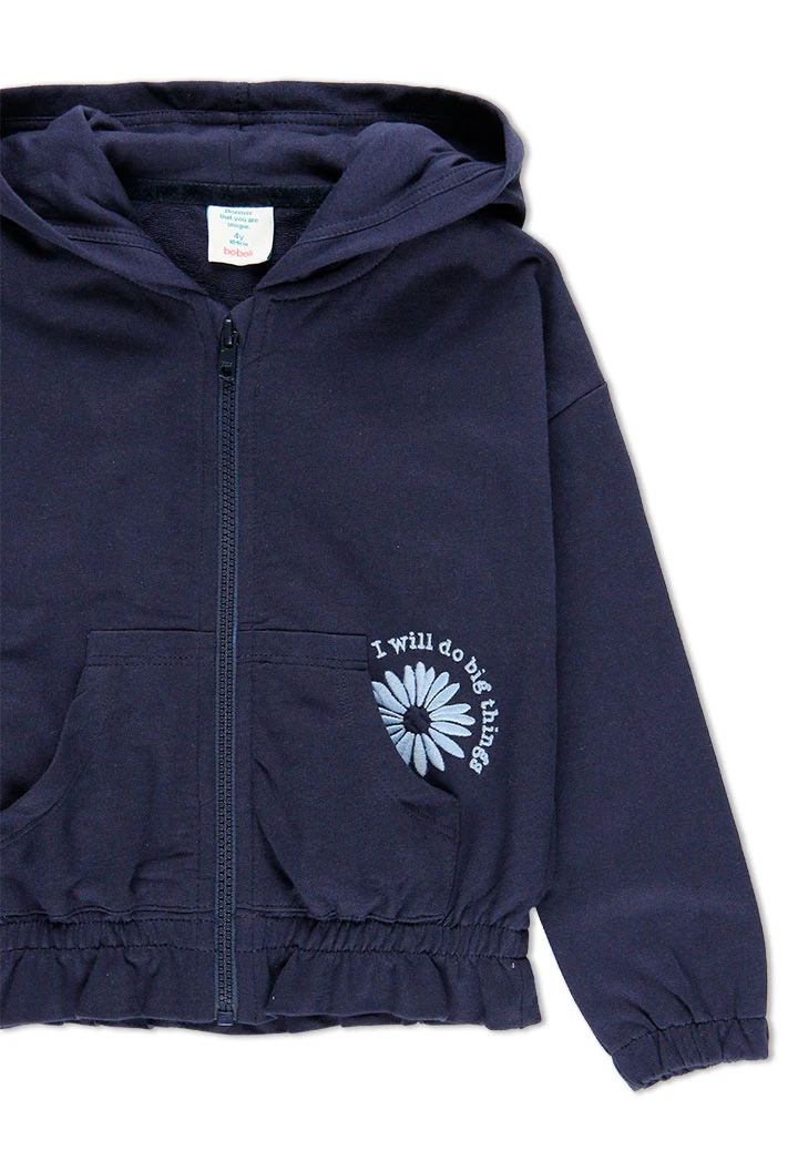 Veste en molleton à capuche pour fille