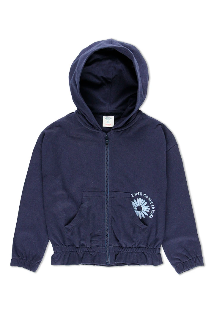 Veste en molleton à capuche pour fille