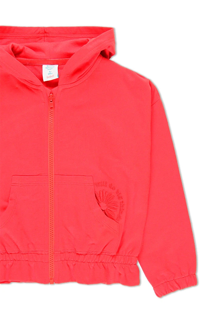 Veste en molleton à capuche pour fille