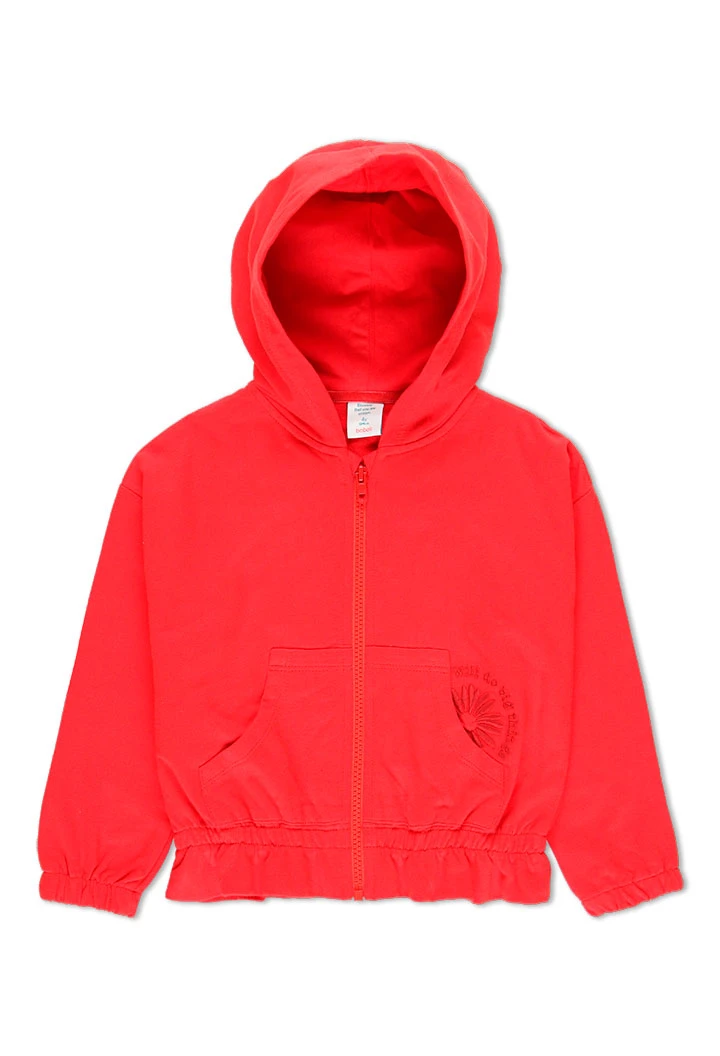 Veste en molleton à capuche pour fille
